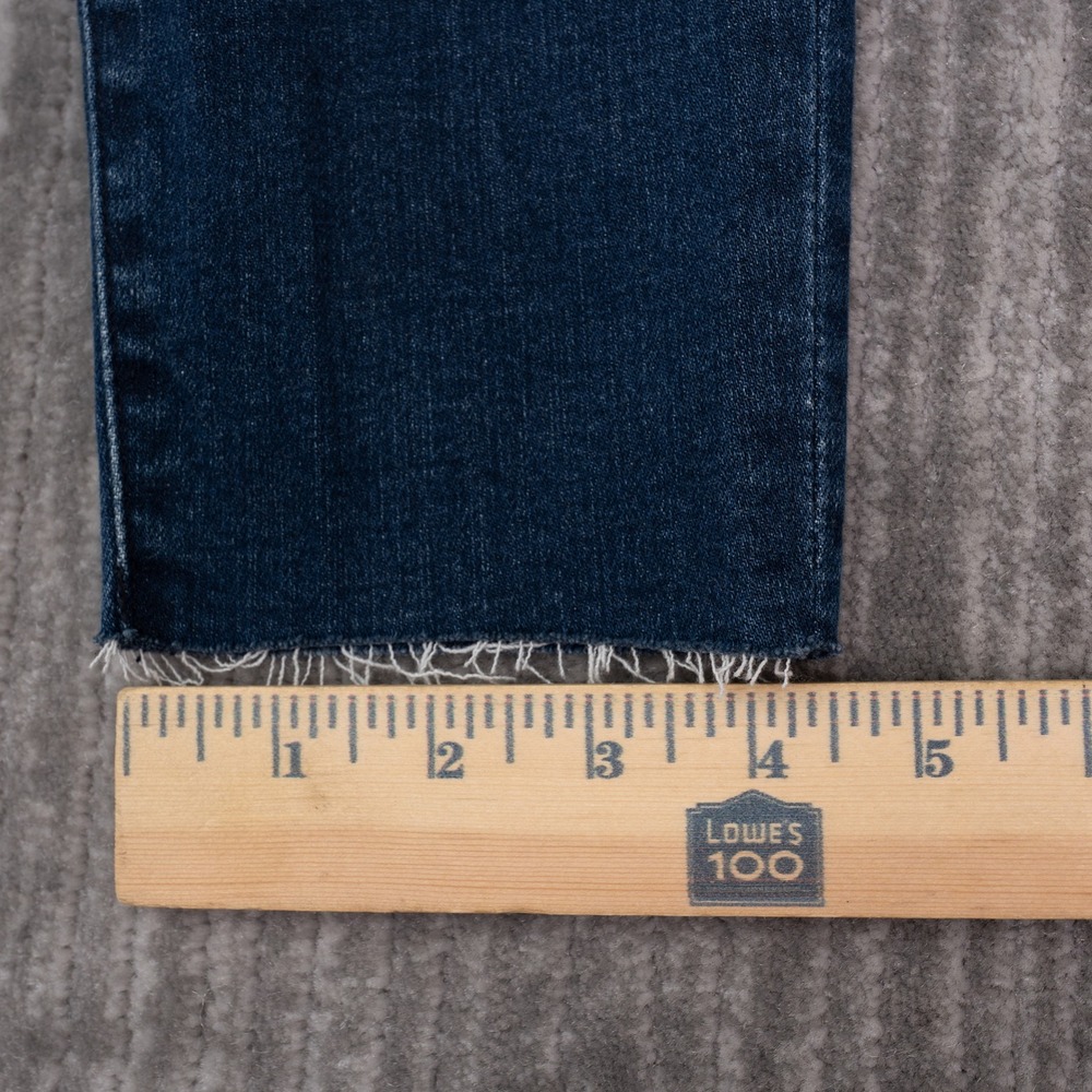Abercrombie & Fitch Harper Ankle Jeans Women 6R Blue NEW Distressed Raw Hem - Picture 7 of 12